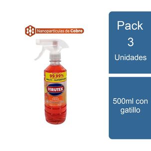 Pack 3 Limpiador De Superficies Cítrico 500ml Virutex